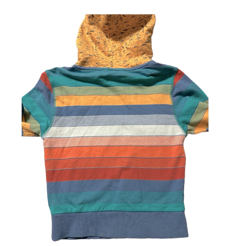Matilda Jane Striped Hooded Pullover NWOT Boys Size 6 - Picture 3 of 4